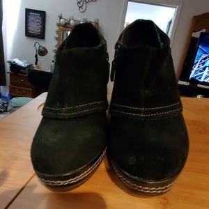 Black Suede Dr Scholl's Booties Size 42